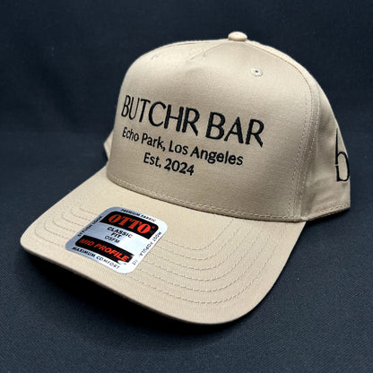 BUTCHR BAR Echo Park Los Angeles Snapback Hat OTTO Beige
