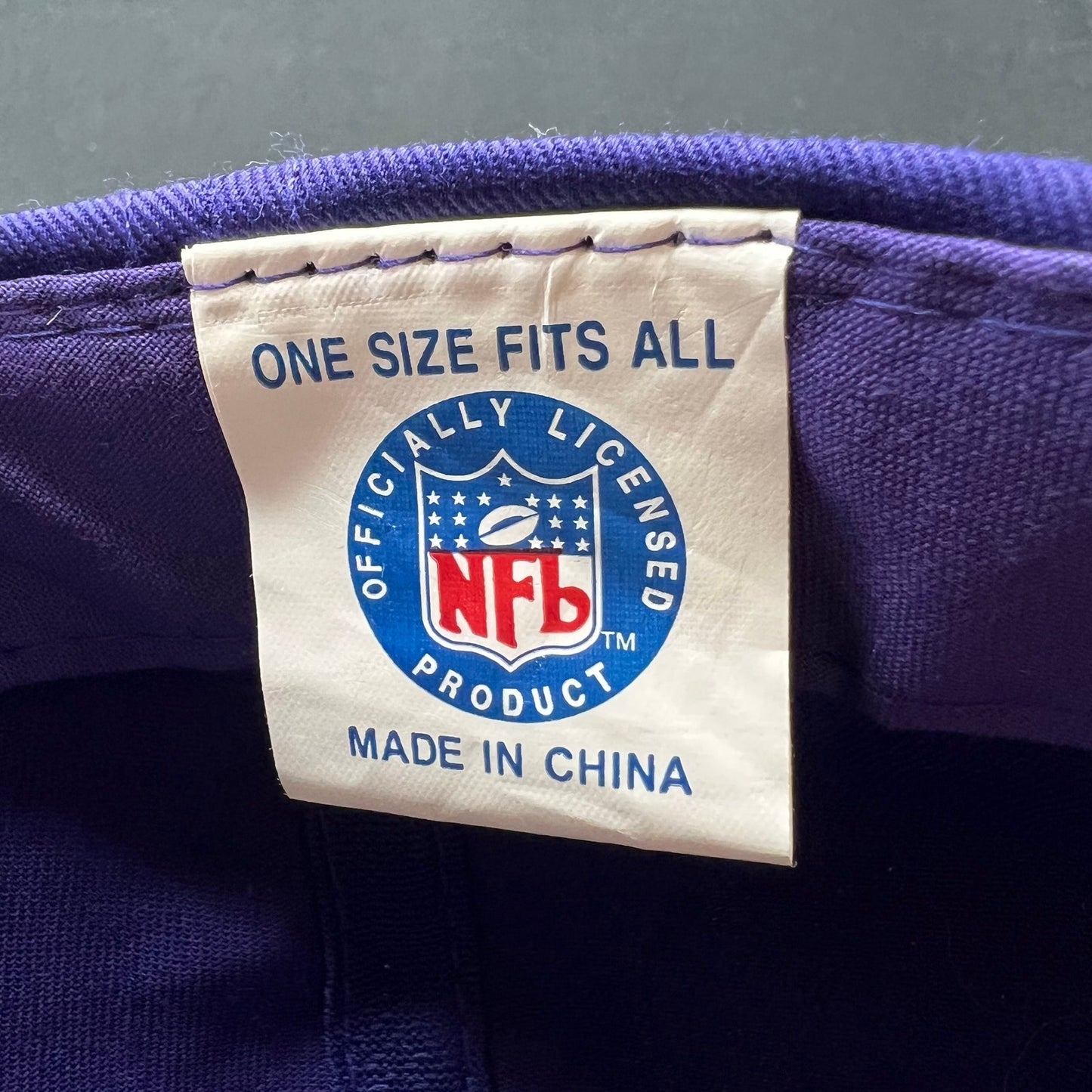 Vintage Minnesota Vikings Logo Athletic Snapback Hat NFL Purple Gold