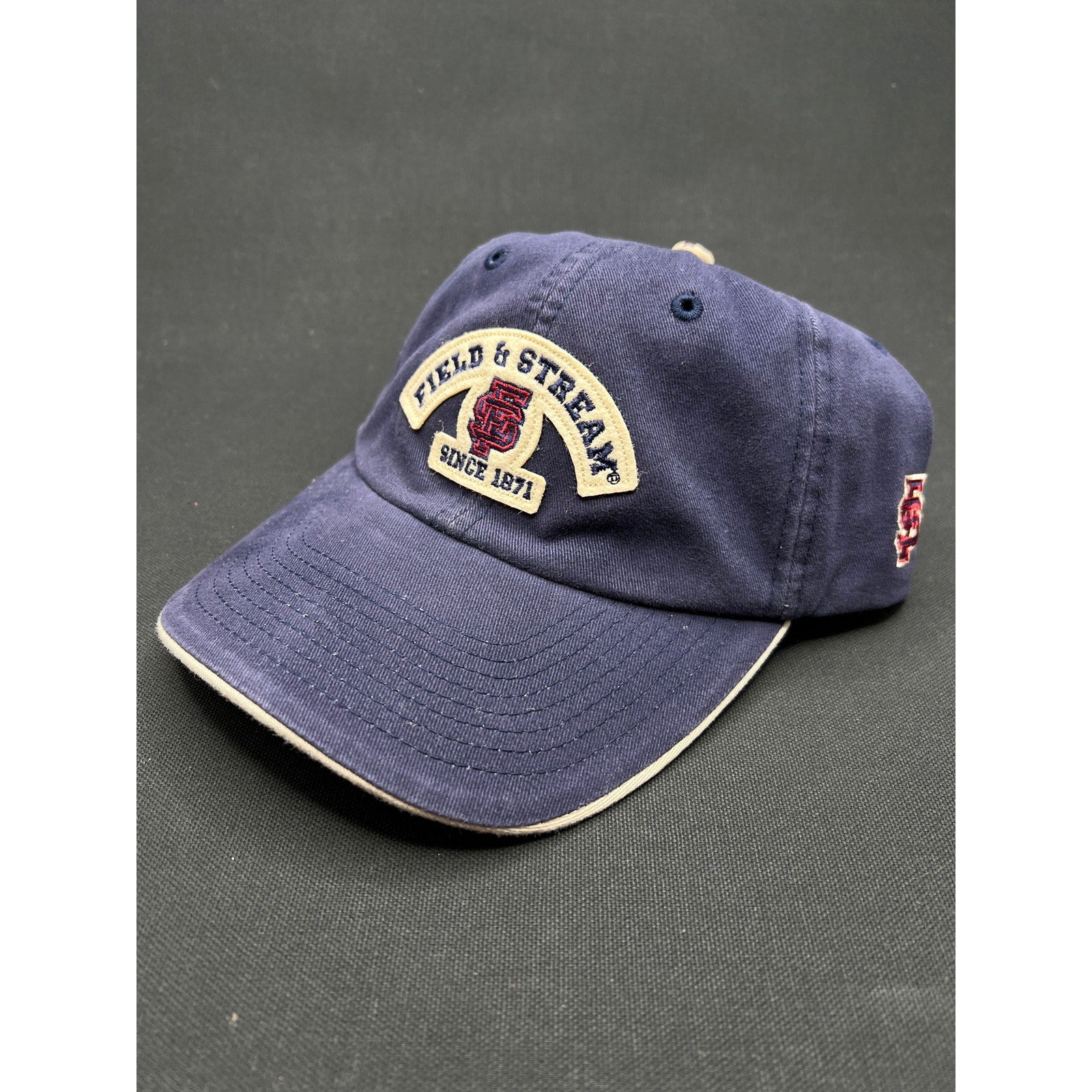 Vintage Field & Stream Hat Navy Blue SF Giants Cotton Since 1871 Patch NWT
