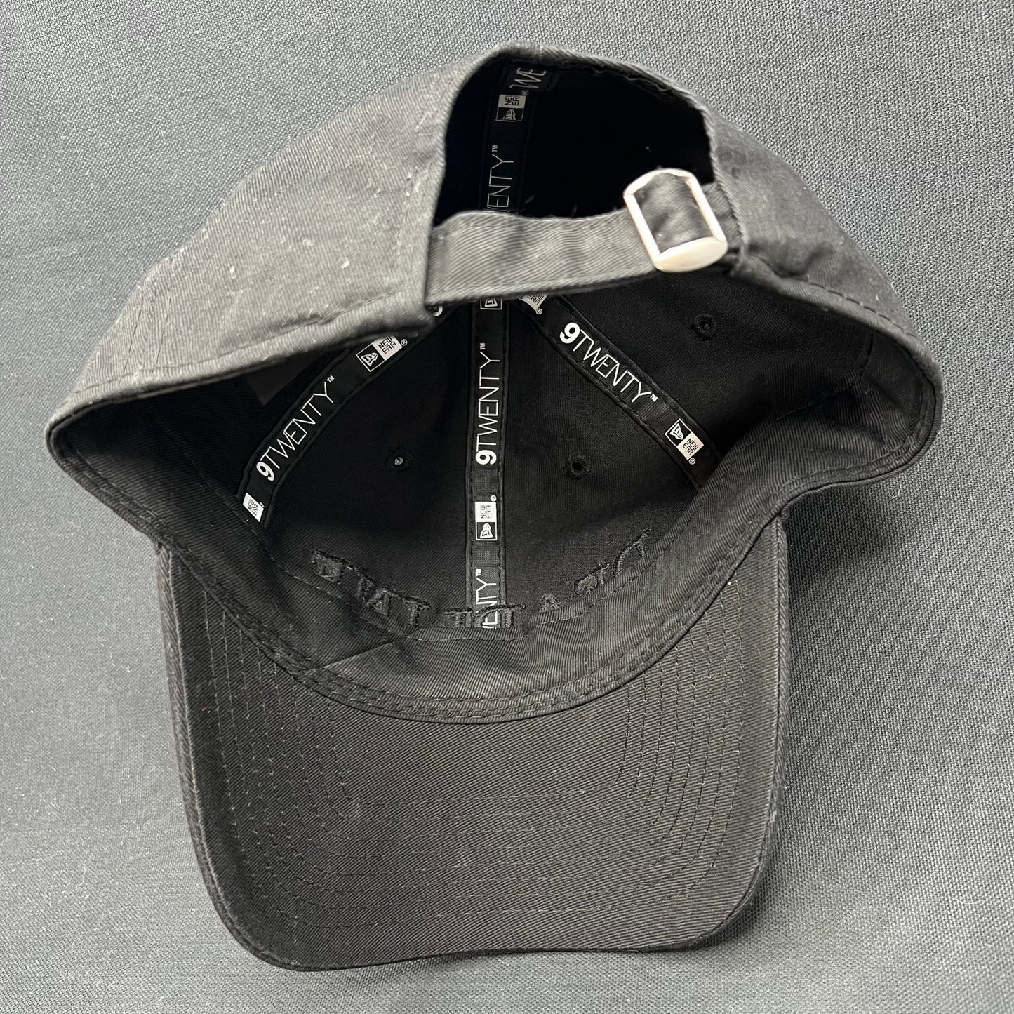 New Era 9TWENTY “Deadline” Black Strapback Hat Tonal Logo