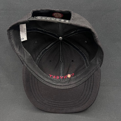 Vintage Columbia Convert Snapback Hat Black Spellout Cap