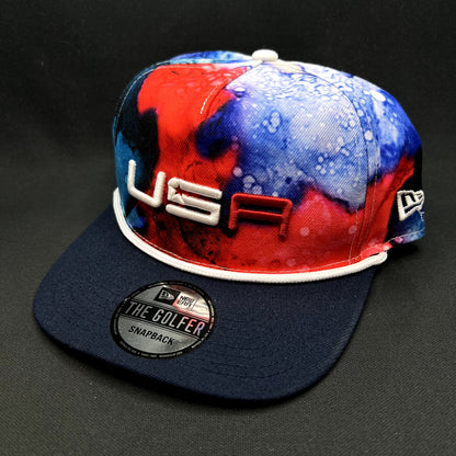 2023 Ryder Cup Team USA New Era The Golfer Snapback Hat NWT
