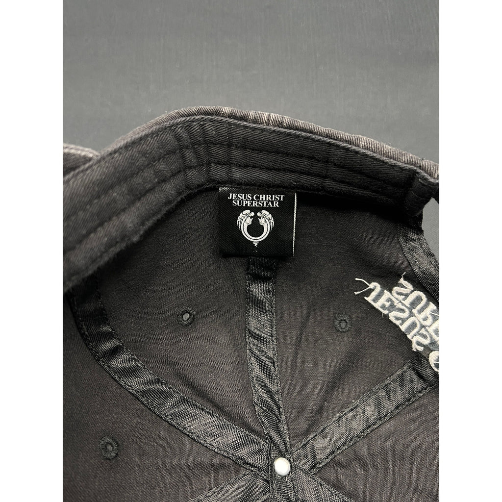 Vintage Jesus Christ Superstar Distressed Black Dad Hat – Adjustable