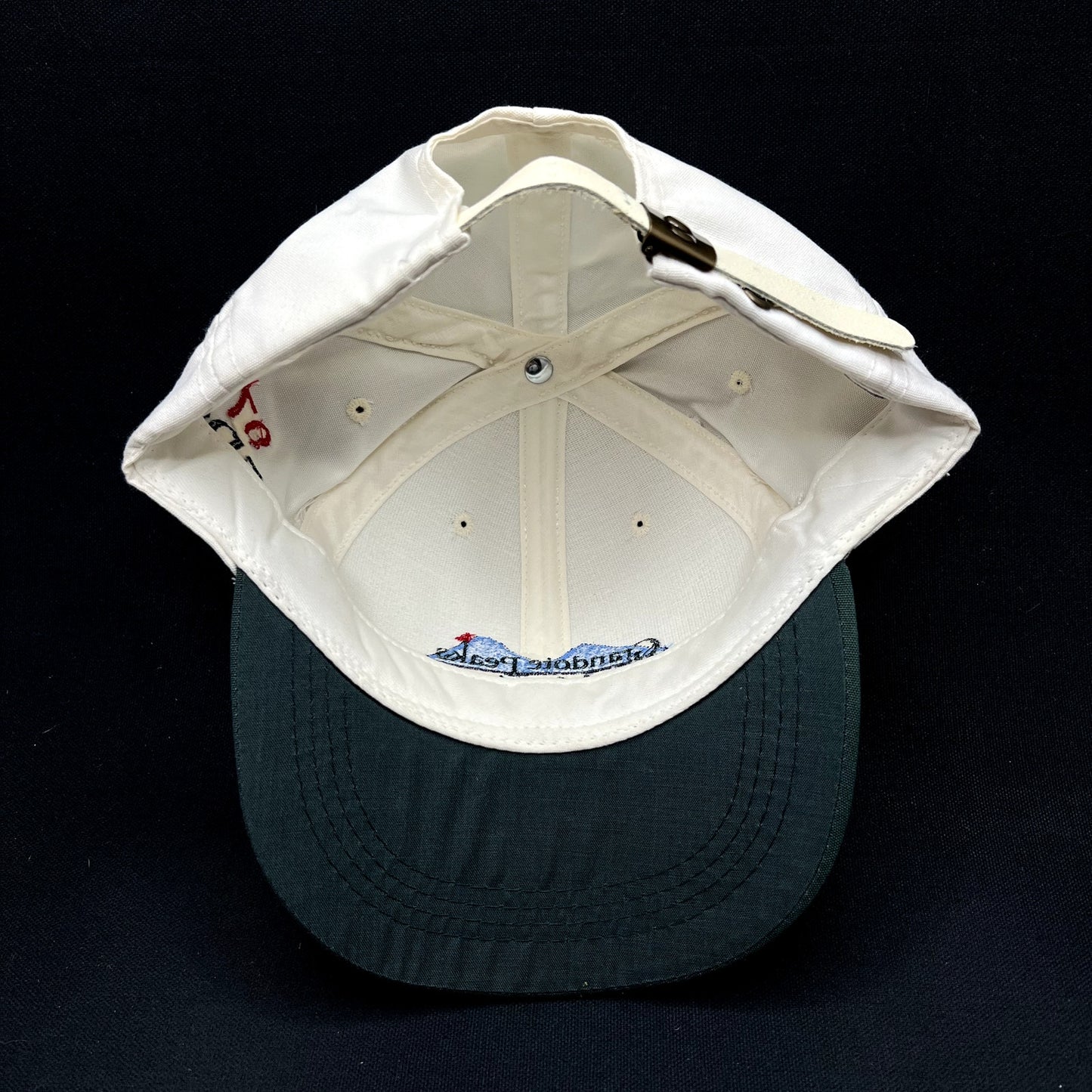 Vintage Grandote Peaks Golf Club PEDCO Classic Strapback Hat Made USA Imperial