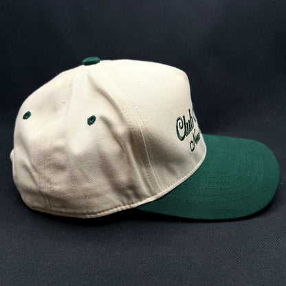 Club Nicole New Orleans Snapback Hat Green White Nissin Promo Cap