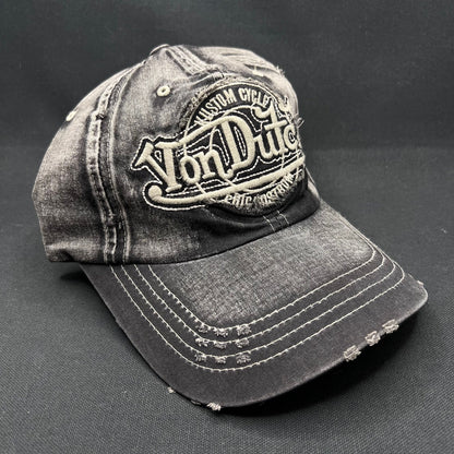 Von Dutch Erik Bostrom Custom Cycles Distressed Denim Strapback – Korea