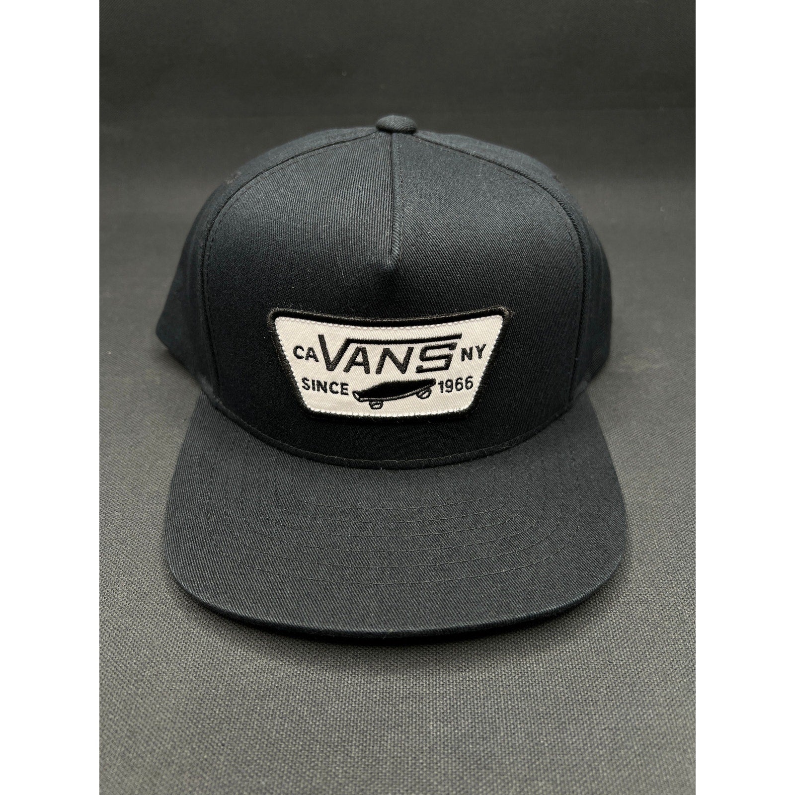 Rare Vans Skate Sample Not for Sale Snapback Hat Black White Yupoong 1966