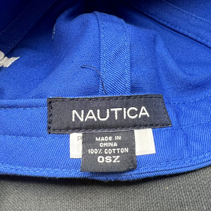 Nautica Malibu Triathlon Blue Strapback Hat OSFA Running Swim Cycling Cap