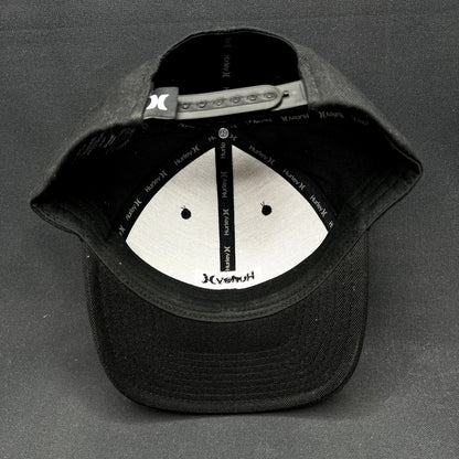 Hurley Black Snapback Hat Yupoong The Classics Surf Skate Streetwear