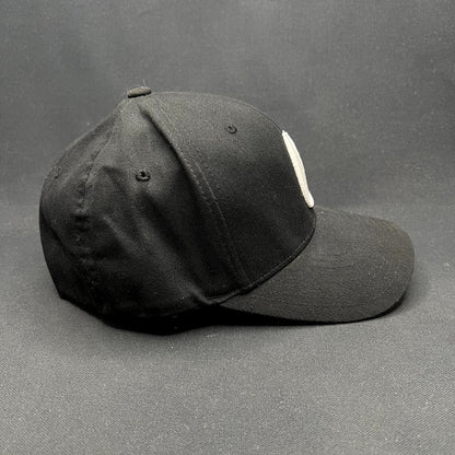 Nixon Watches Flexfit Hat Black White Logo Fitted S/M Cap