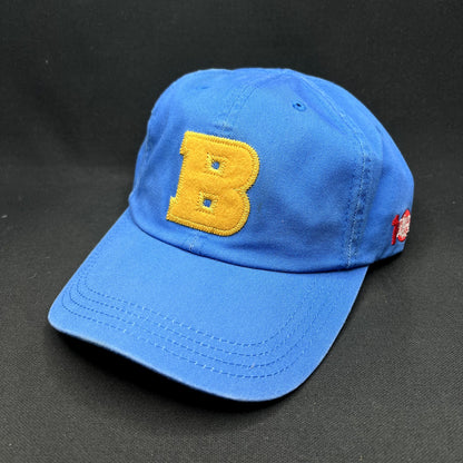 Ted Baker “B” Logo Strapback Hat Blue Yellow Cotton Adjustable Dad Cap