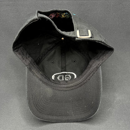 Hatteful Dead GD Logo Liquid Blue Strapback Hat Black