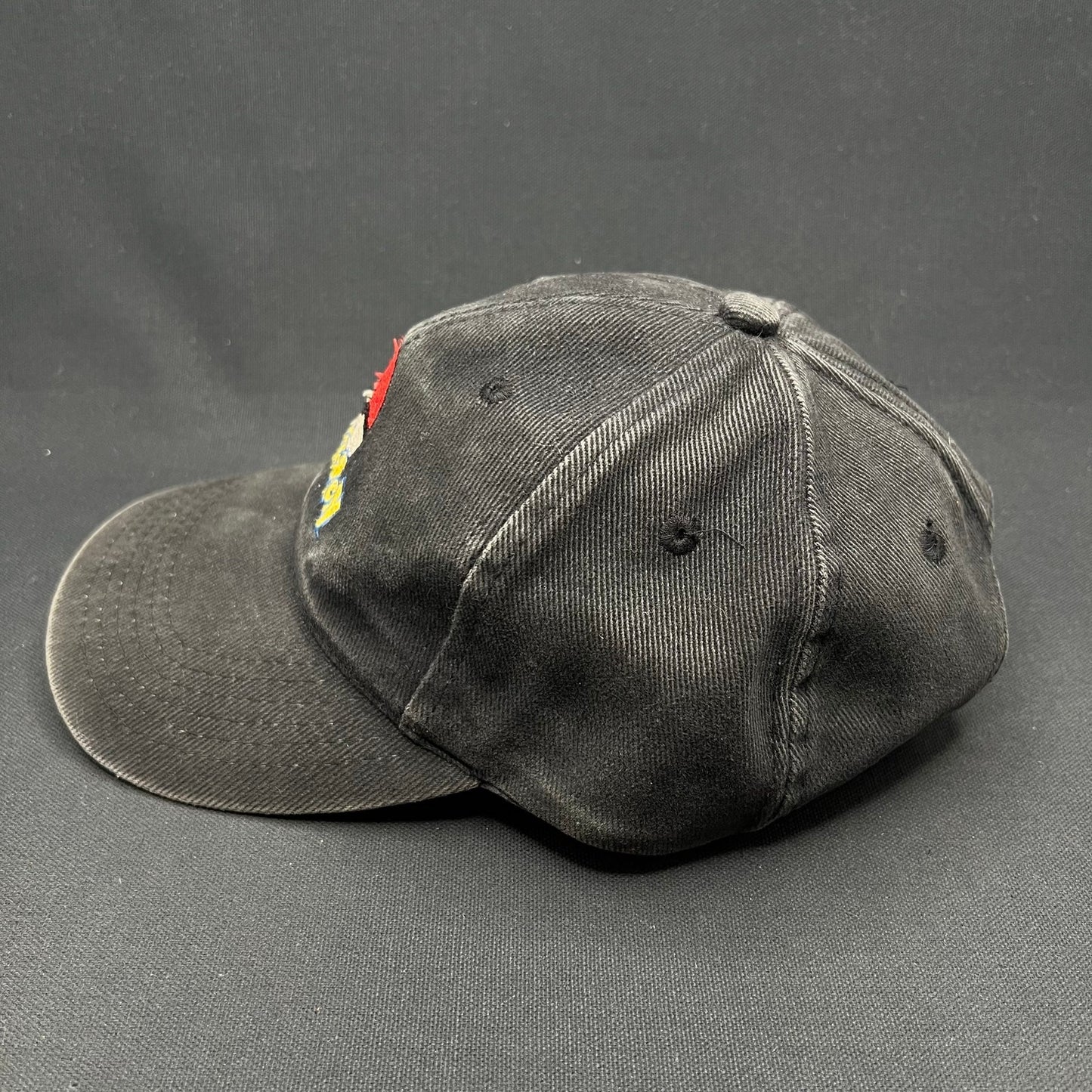 Vintage Pokémon Poké Ball Logo Strapback Hat Black Nintendo