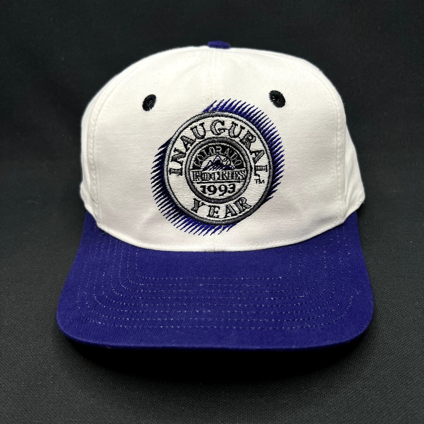 Vintage 1993 Colorado Rockies Inaugural Year Snapback Hat MLB Cap