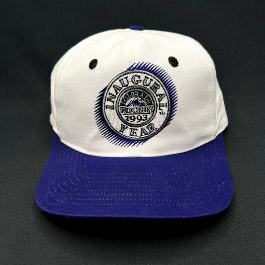Vintage 1993 Colorado Rockies Inaugural Year Snapback Hat MLB Cap