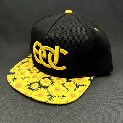 Insomniac EDC Sunflower Brim Snapback Hat Electric Daisy Carnival