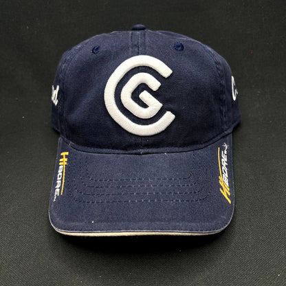Vintage Cleveland Golf Strapback Hat Navy Blue Embroidered Logo Adjustable