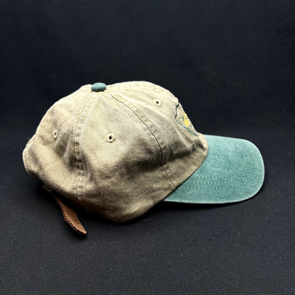 Vintage Alix & Hans Aspen Colorado Leather Strapback Adams Hat