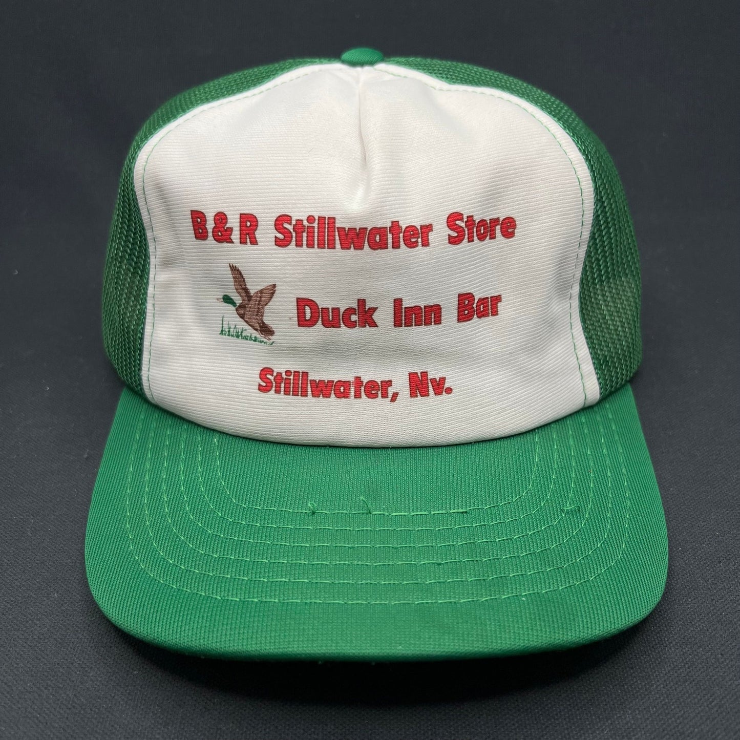 Vintage Stillwater NV Duck Inn Bar Trucker Hat Snapback USA