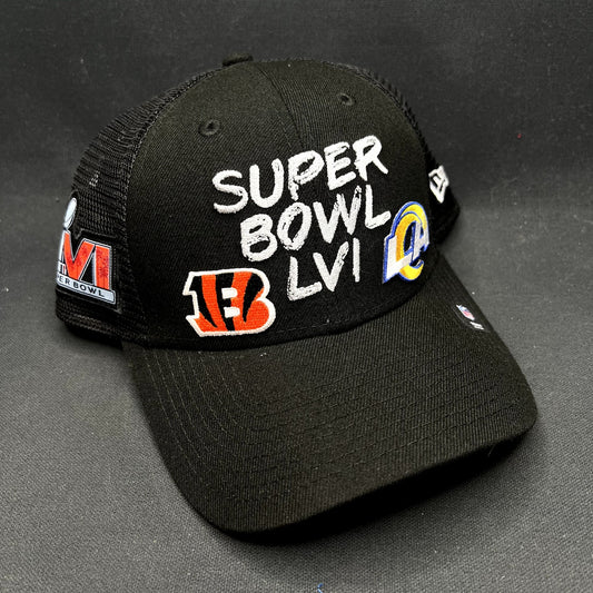 New Era Super Bowl LVI Bengals vs Rams Trucker Snapback Hat NFL 2022