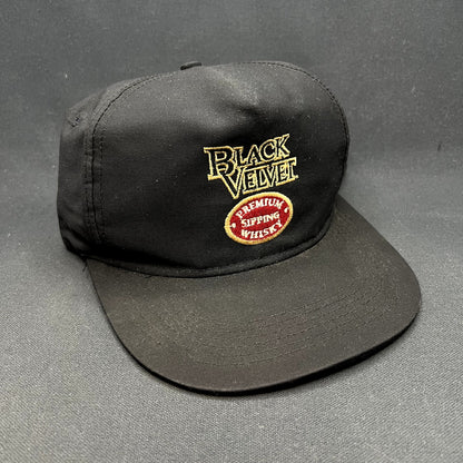 Vintage Black Velvet Premium Blended Canadian Whisky Snapback Hat Universal