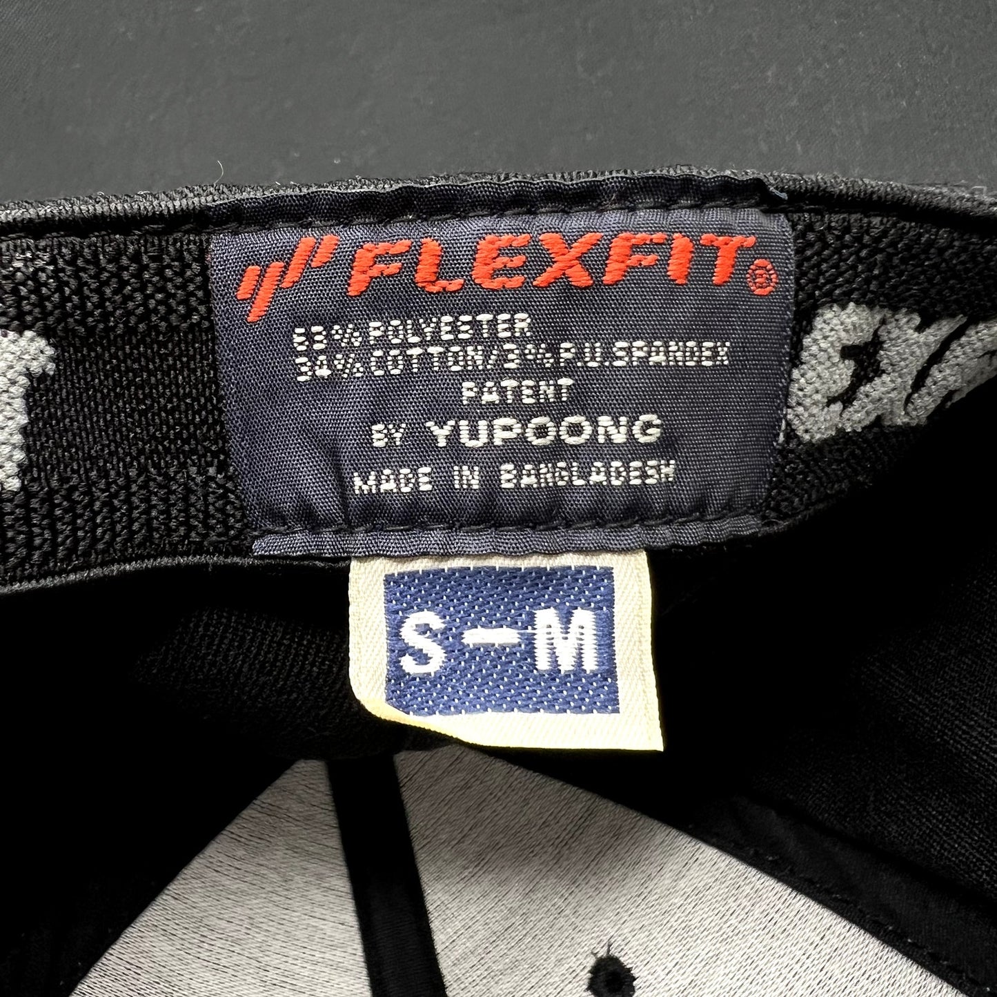 SpaceX Falcon 9 Flexfit Hat Black Red F9 Logo Official S/M SpaceX Employee