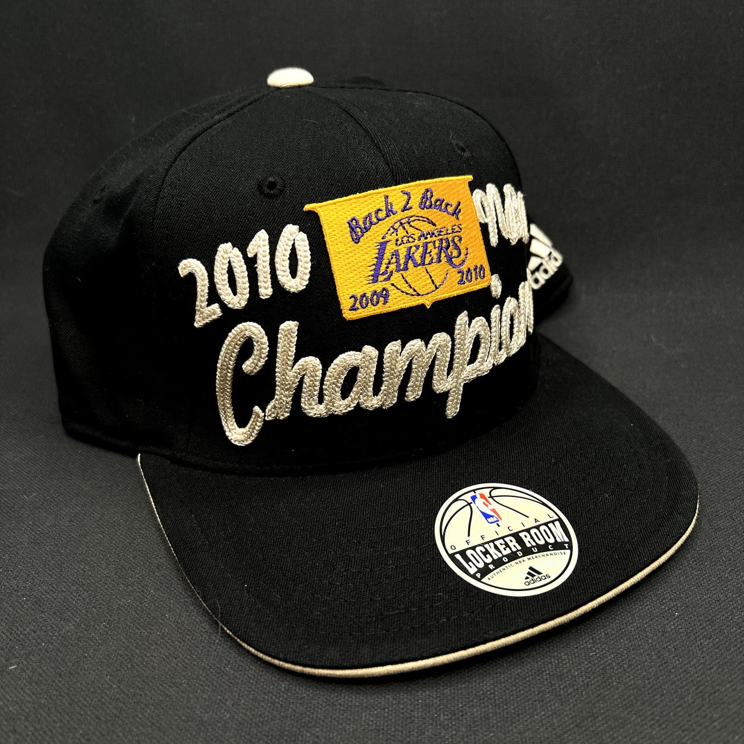 2010 NBA Finals Champions Lakers Locker Room Flex Hat OSFA