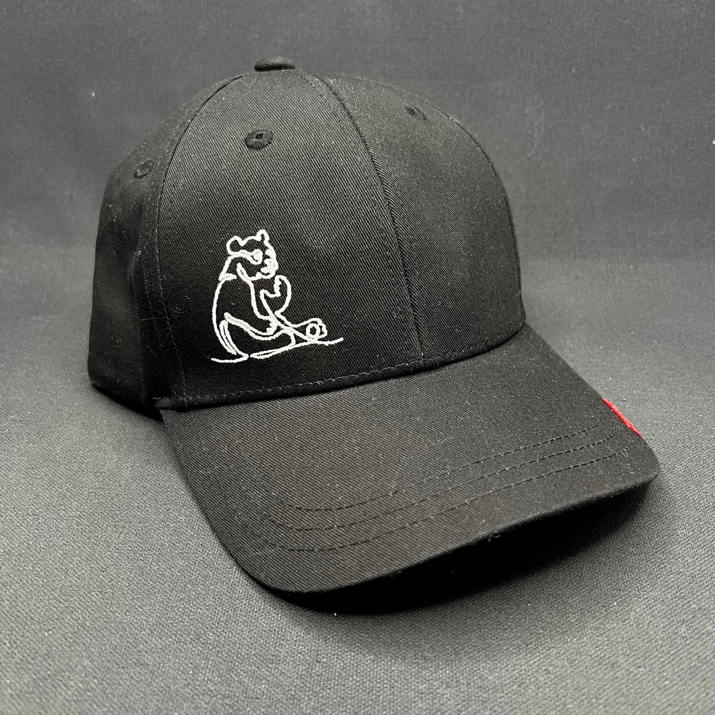 Ocean Park Hong Kong Panda Strapback Hat Black Embroidered Souvenir Cap