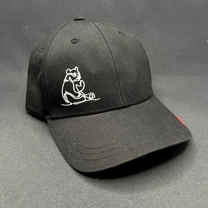 Ocean Park Hong Kong Panda Strapback Hat Black Embroidered Souvenir Cap