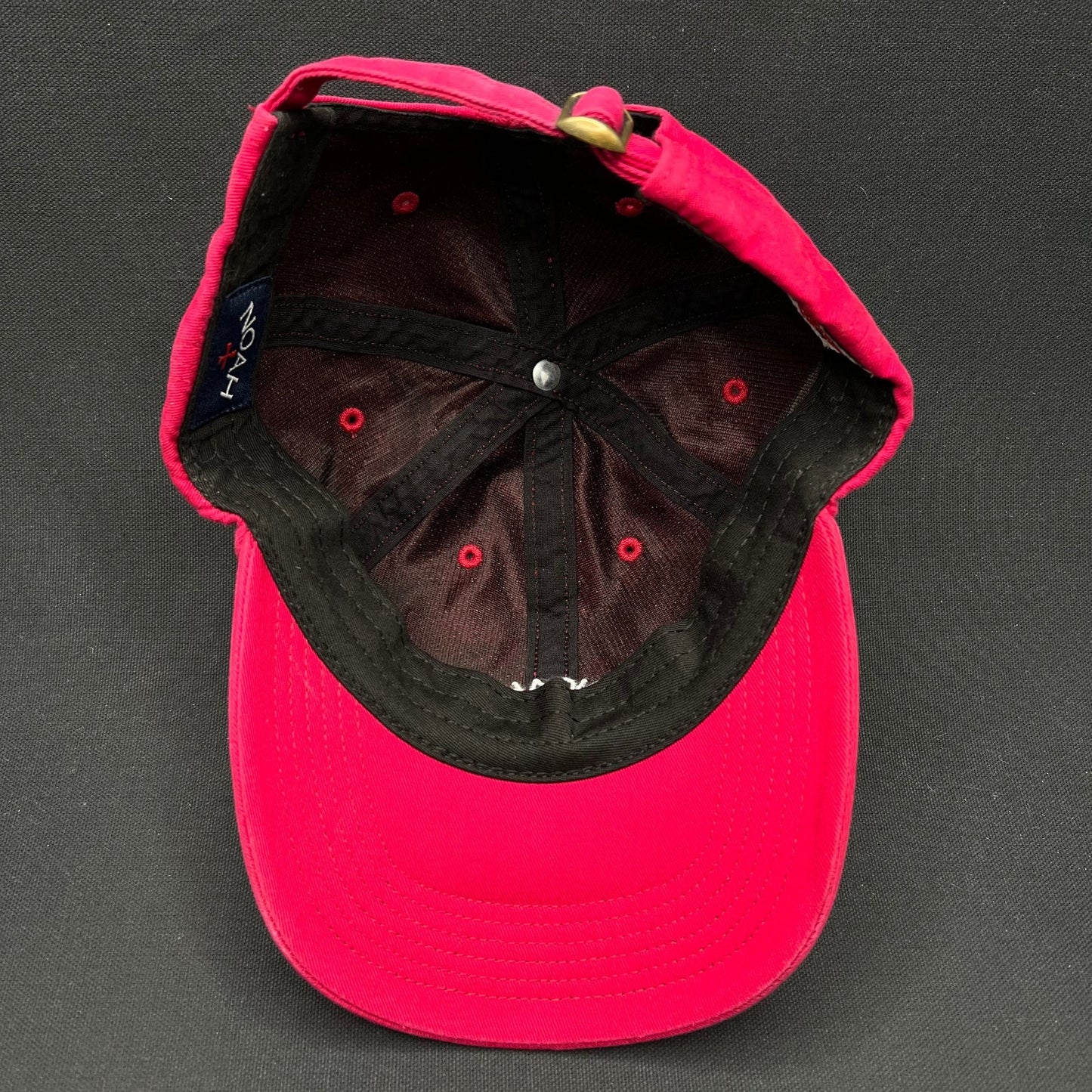 NOAH USA Red Logo Strapback Hat Streetwear Made in USA