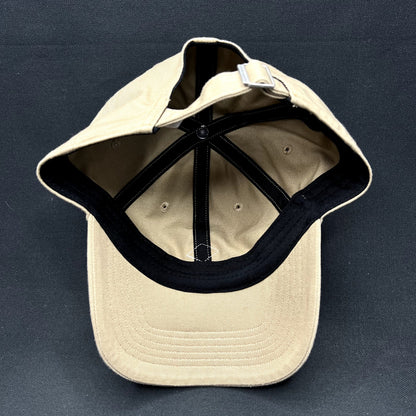 Danton Cotton Twill Strapback Hat Khaki Minimalist Logo Cap Japan Workwear