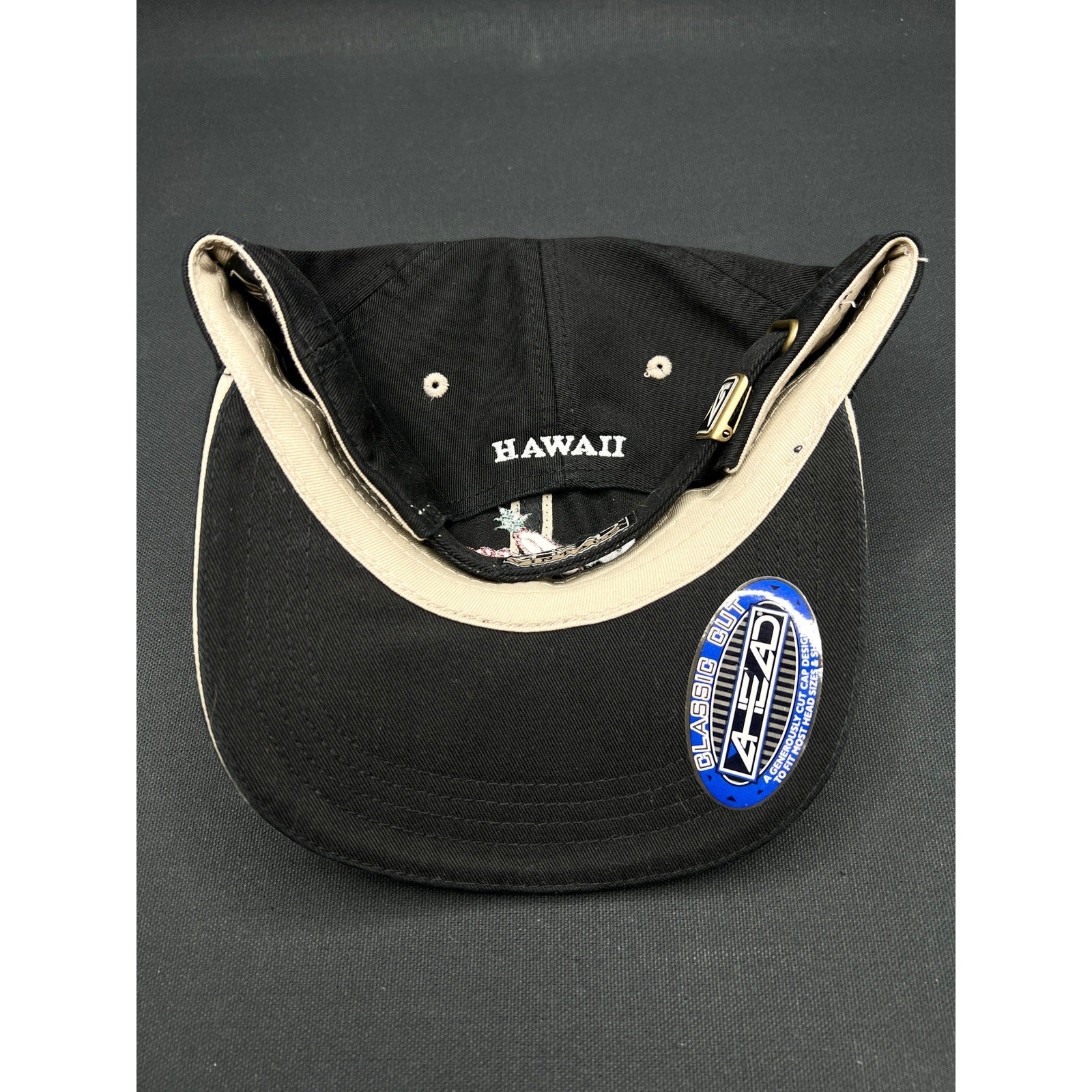 Sony Open Hawaii Golf Hat – Ahead Vintage Classic Cut Black Adjustable Cap