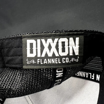 Dixxon Flannel Co Snapback Trucker Hat Black Yupoong Mesh NWT