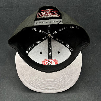 Background Vibez DJ Sets New Era 9FIFTY Snapback Hat Black Red