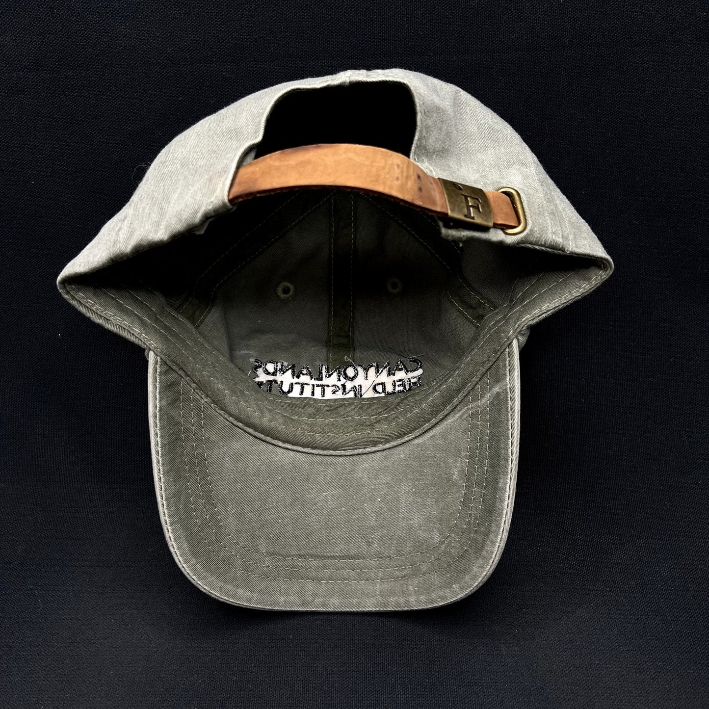 Vintage Canyonlands Field Institute Moab Utah Strapback Hat Leather Strap