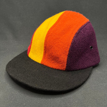 80s New York Hat Co Wool Color Block Fitted Cap USA