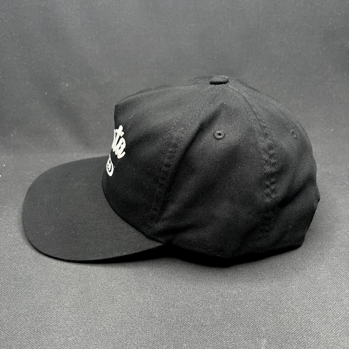 Ggiata LA Snapback Hat Black Script Logo Yupoong Cap