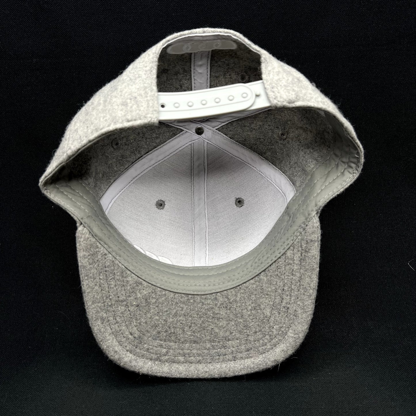 Audi FIS Alpine World Cup Wool Blend Snapback Hat Gray Felt Four Rings Cap
