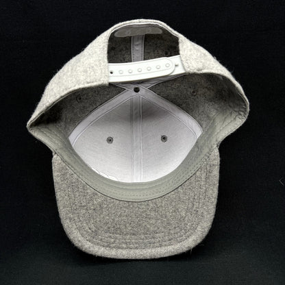 Audi FIS Alpine World Cup Wool Blend Snapback Hat Gray Felt Four Rings Cap