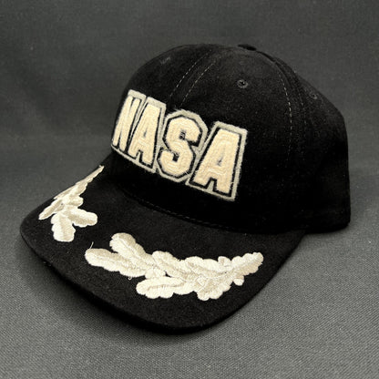 Vintage NASA American Needle Strapback Hat Black Embroidered Logo Cap