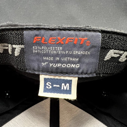 SpaceX Falcon Heavy Flexfit Hat Black Red Yupoong S/M