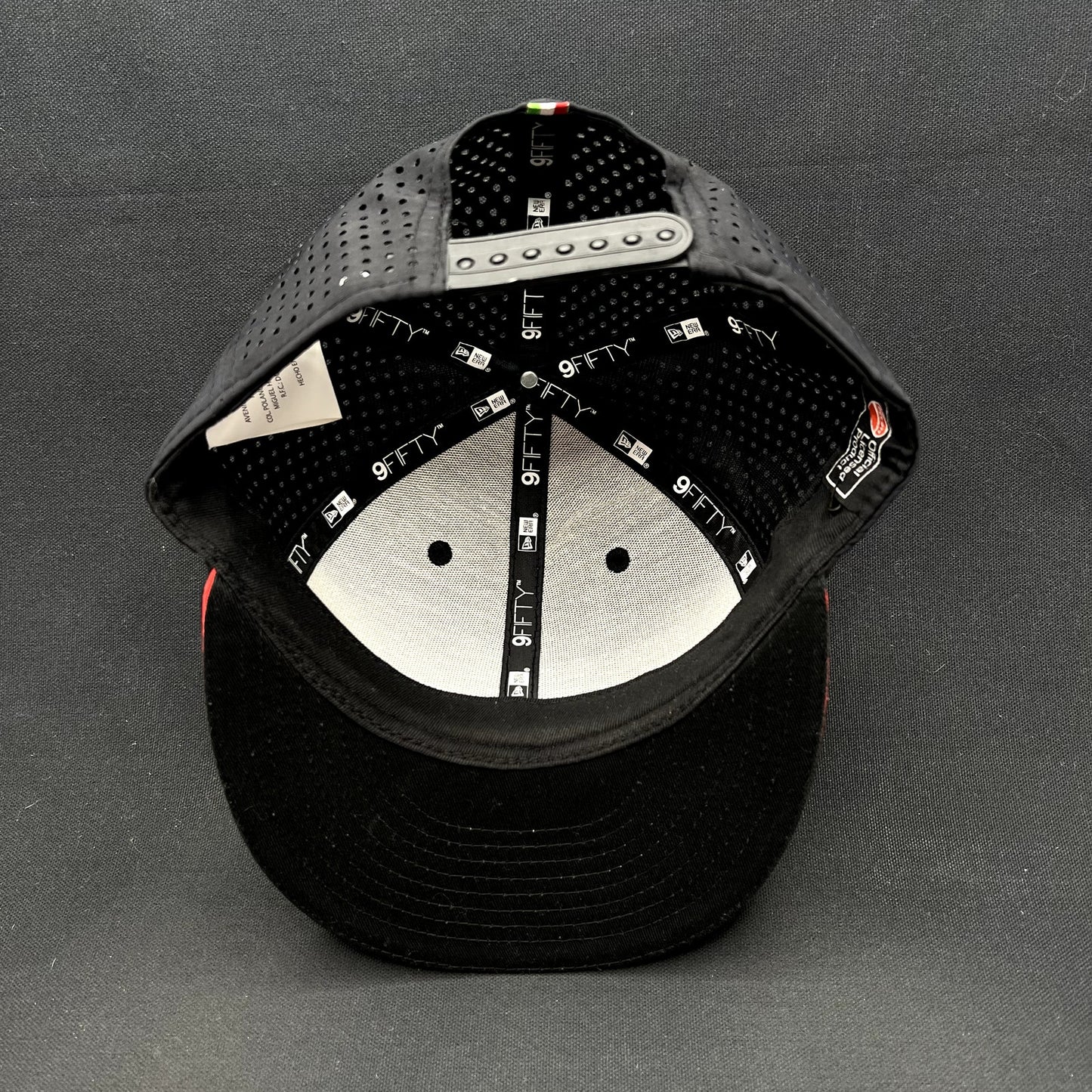 New Era 9FIFTY Ducati Shield Snapback Hat Official Motorcycle Racing Cap Black