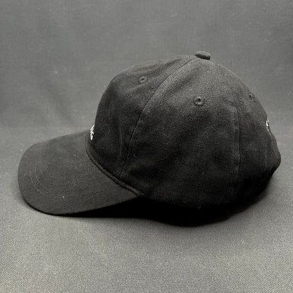 Anine Bing Sport Logo Strapback Hat Black Designer Cotton Dad Cap One Size