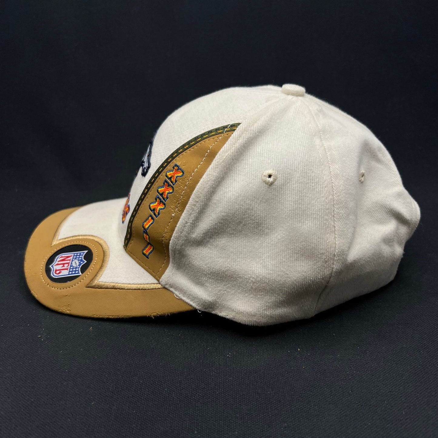 Vintage Denver Broncos Super Bowl XXXII Champions Snapback Hat 98 Logo Athletic