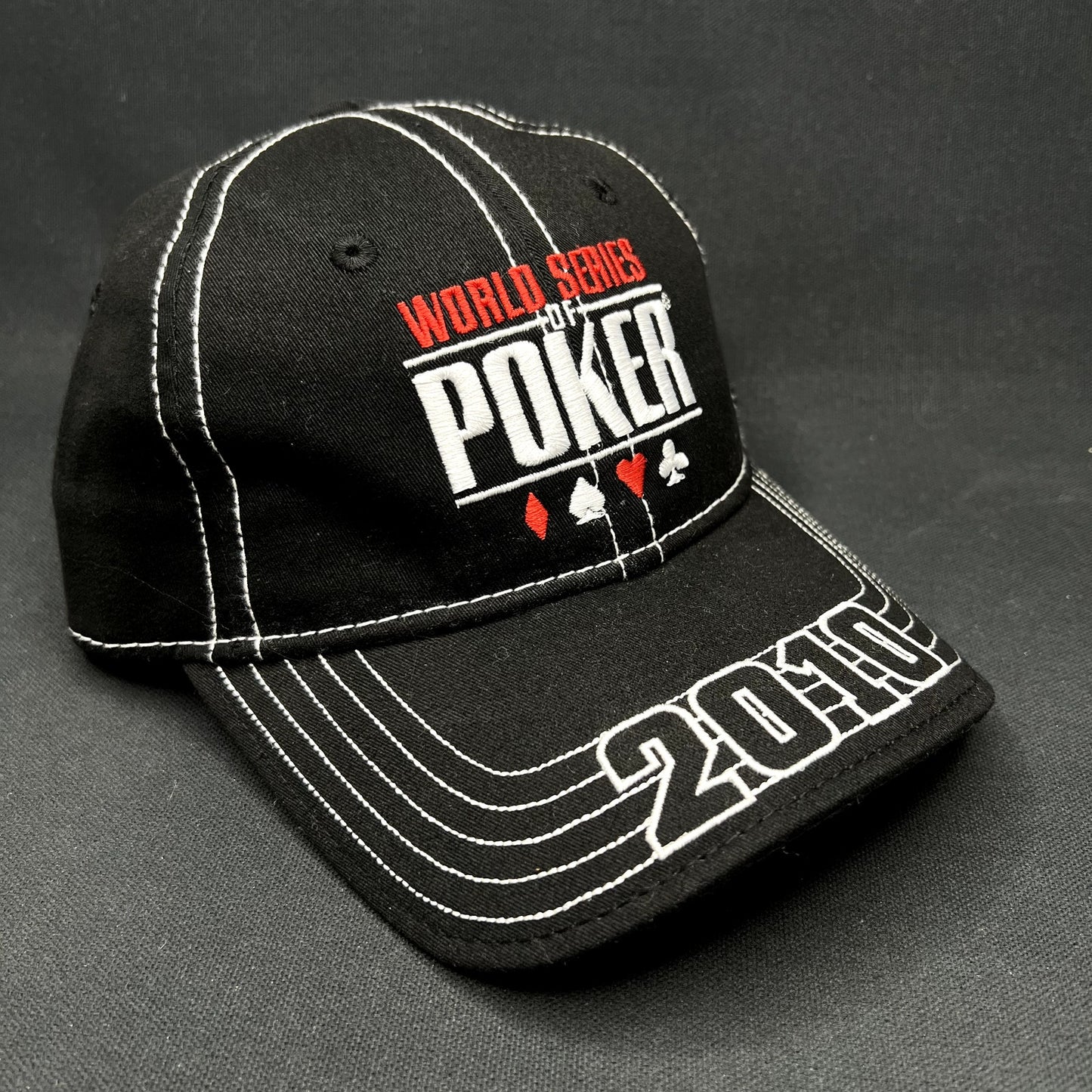 2010 World Series of Poker WSOP Flexfit Hat Black Poker Casino Cap