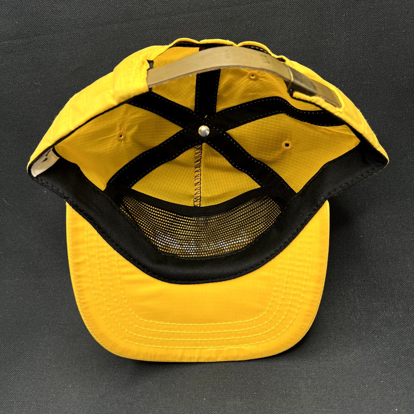 Imperfects Ripstop Strapback Hat Yellow Outdoor Camp Cap USA Made