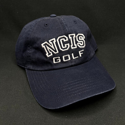 Vintage NCIS Golf Tournament Strapback Hat 13th Annual Navy