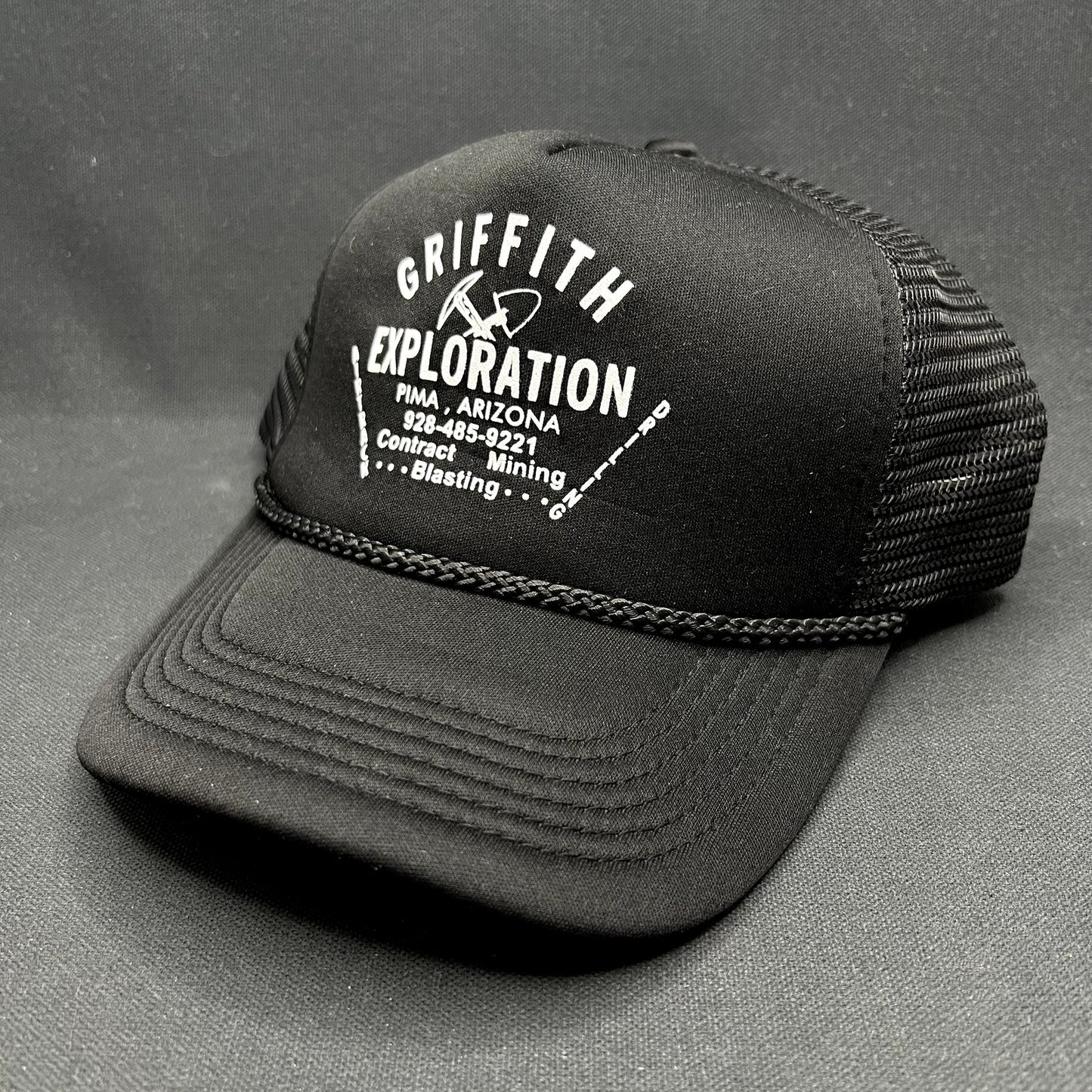 Vintage Griffith Exploration Drilling Trucker Snapback Hat