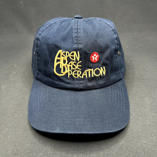 Vintage Aspen Base Operation Strapback Hat Aspen Ski Resort Falcon Headwear