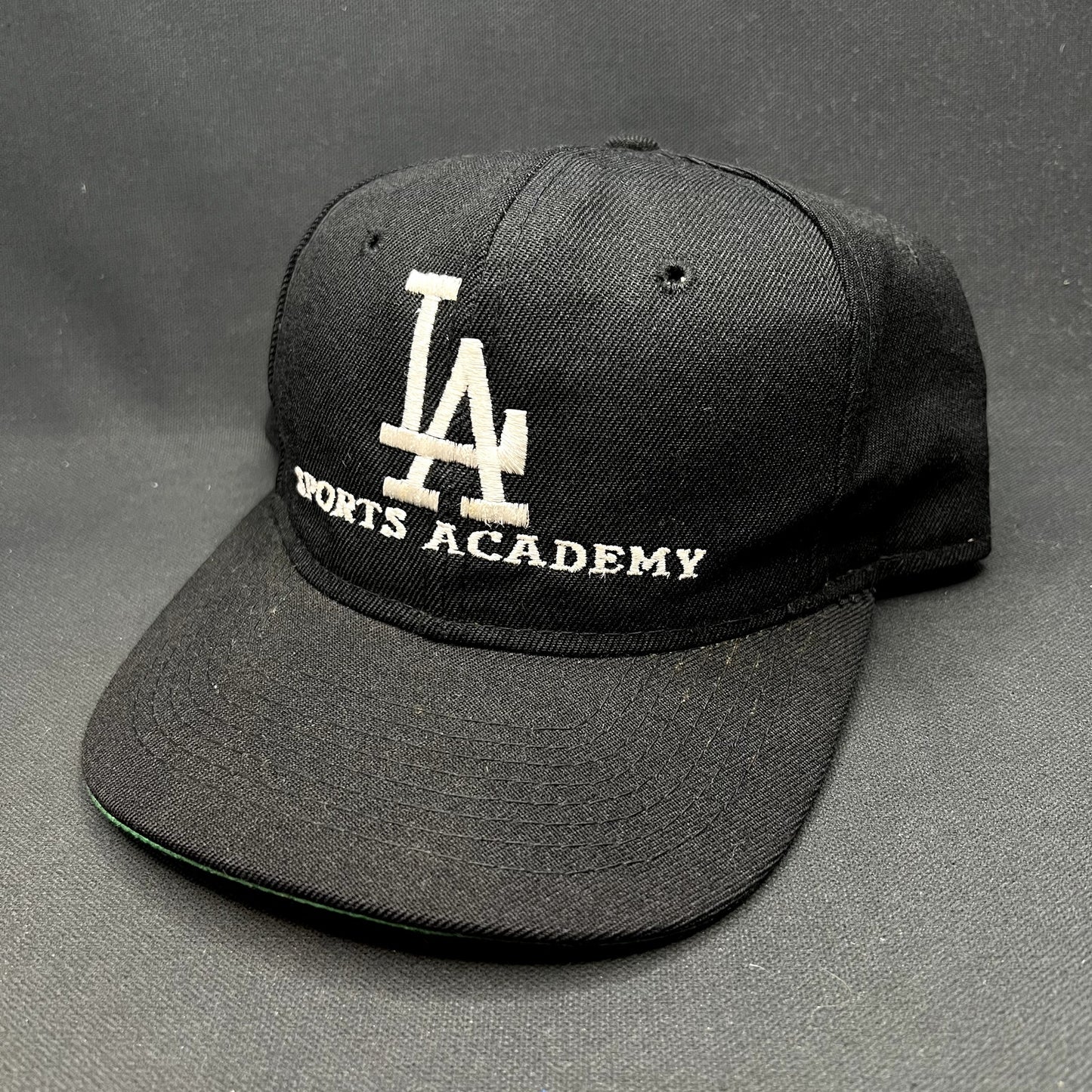 Vintage LA Sports Academy Fitted Hat 7 3/8 Headmaster Los Angeles
